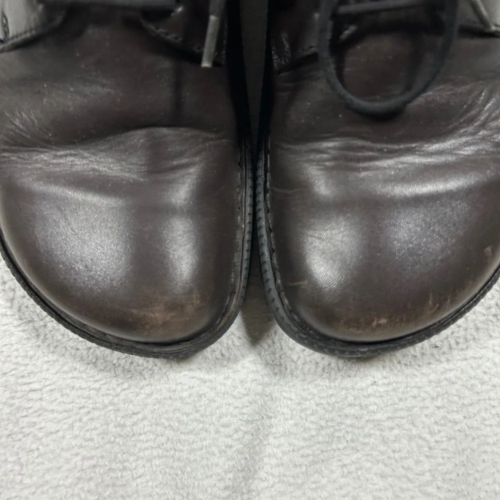 Birkenstock Footprints Oxford Shoes Mens 40 Dark Brown Leather Lace Up Derby